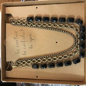 Chloe + Isabel Jet Octagon Convertible Necklace